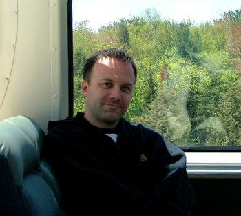 Me in the observation car