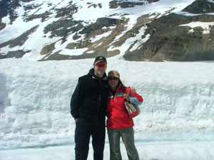Nadia and I on the glacier