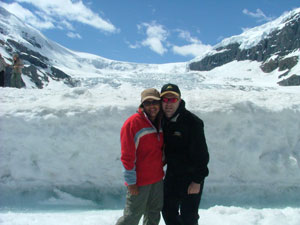 Nadia and I on the glacier