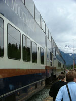 Rocky Mountaineer gold leaf car