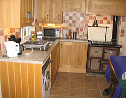 Kitchen with the tiles