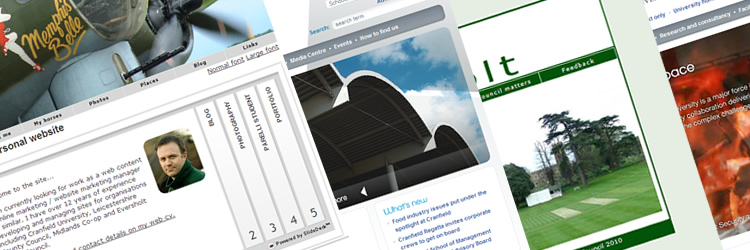 Old screen shot of this site