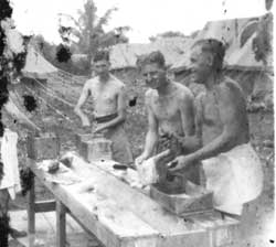 Doing the washing - WWII style