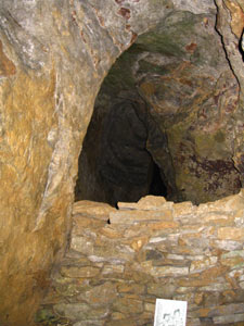 Inside Blue John cavern