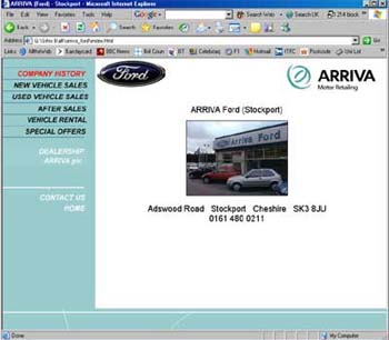 Arriva Ford screenshot