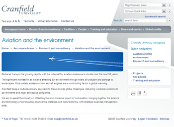 My image used on the Cranfield website