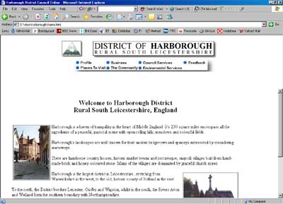 Harborough District Council Internal screenshot